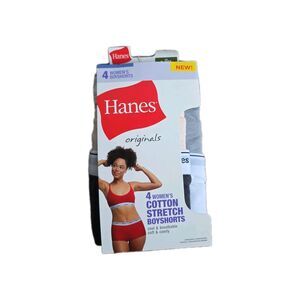 Hanes Women’s Cotton‎ Stretch 4-Pack Size 8/XL New